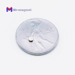 100st mm x mm liten super stark magnet Kraftfull Neodym Sällsynta Earth NdFEB Permanent Magneter Mini Headphone Speaker Tun Disk