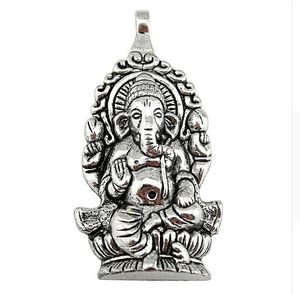 Wholesale ganesha charms for sale - Group buy 20Pcs alloy Religion Thailand Ganesha Buddha elephant Antique silver Charms Pendant For diy necklace Jewelry Making findings x32mm