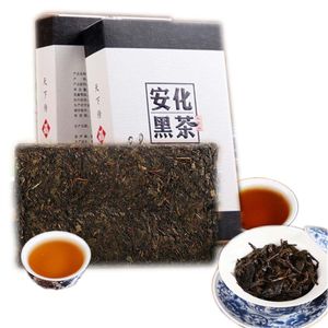 gesunder blumen-tee. großhandel-Bevorzugte g Chinese Hunan Anhua Alter Baum Schwarzer Tee Golden Flower Gut Brick Tee Gesunde Tee