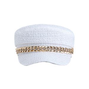 Visorer Silk Bonnet Navy Style Cap Polyester Hat Vintage Fashion Headwear Koreanska Sun Ladies Hattar Vit