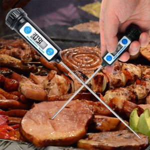 ingrosso cooking temperatures meter-Elettronico digitale termometro Instruments metro Sonda cucina strumenti di cottura di carne di temperatura con Holder