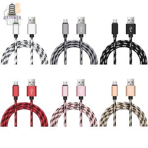 Wholesale long cables for sale - Group buy 300pcs stylish nylon fiber Lattice Braid long Charging Data Cable Type c pin android to USB for xiaomi samsung huawei m m m