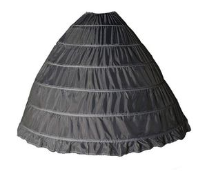 Snelle verzending Zwart Wit Baljurk Petticoats met Slip Hoop Plus Size Crinoline voor Quinceanera Jurk Accepteer Custom Cheap Floor Length