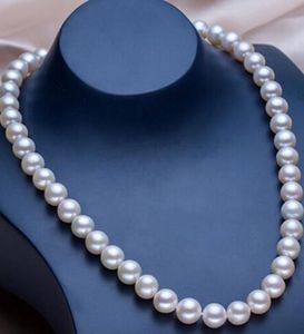 Love Women s Gift NIEUW mm Perfecte Ronde South Sea Genuine White Pearl Necklace