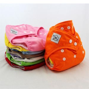 Wholesale Cute Infant Reusable Cloth Nappy Washable Baby Cloth Diapers Adjustable Diaper Covers Training Pant Winter Summer