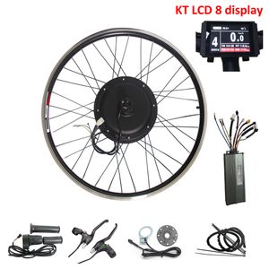 CSC Inch Elektrische Fiets Ebike Conversie Kit V W Brushless Gearless Hub Motorwiel Kit Ebicycle met KT LCD Display