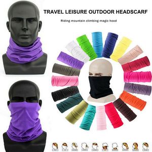 25 Colors Fashion Bandana Face Mask Outdoor Sports Headband Turban Wristband Headscarf Neck Gaiter Cycling Magic Scarves CYZ2546 100Pcs