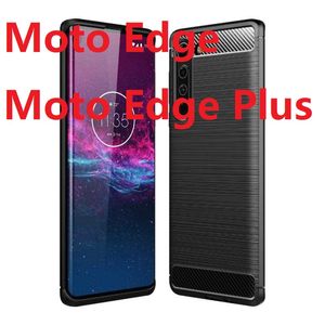 Carbon Fiber Phone Cases For Motorola Moto Edge plus Case Soft TPU Gel Skin Protection Silicon Moto Edge Cover