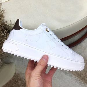 Wholesale white toes resale online - Casual shoes women Travel leather lace up sneaker cowhide fashion lady Flat designer Running Trainers Letters woman shoe platform men gym sneakers size