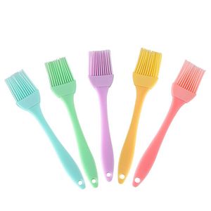 Wholesale spreading butter resale online - Food grade silicone brush kitchen heat resistant basting BBQ pastry and oil brush butter sauce marinade spreading brush barbecue utensil