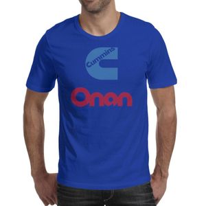 Mode Heren Cummins Onon Logo Blauwe Ronde Hals T shirt Onderhirt Katoenen Shirts Macht Wit Amerika Vlag Diese Le