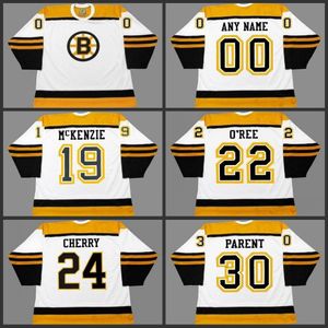 19 Johnny McKenzie Willie O Ree Don Cherry Bernie Rodzic Boston Bruins CCM Vintage Away Hockey Jersey S XL