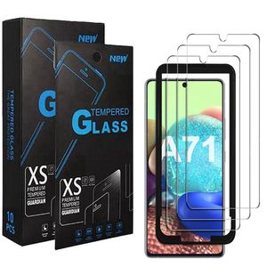 Bubble Gratis kwaliteit Clear Screen Protector D Glas voor Samsung Galaxy A21 A11 A01 A51 A71 A81 A91 Opmerking Lite S10 Lite S20 FE M31S M51