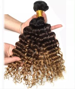 Silk Brazilian Peruvian hair b j ombre color brazilian deep wave