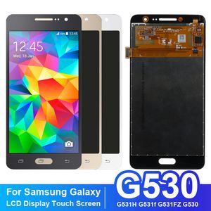 Płyty dotykowe telefonu komórkowego cala dla Samsung Galaxy Grand Prime G530 G531 Wyświetlacz LCD z ekranem Digitizer Screen White Black Gold