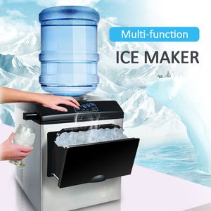 eismaschine für zuhause großhandel-Küche Essbar Electric Ice Maker Bullet Cylindrical Home Eiswürfel Machine Arbeitsplatte für kommerzielle kleine Milch Tee Shop w