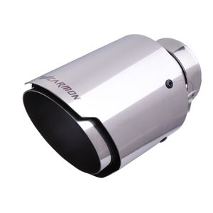 Wholesale vw silver for sale - Group buy Carmon Car Universal Stainless Steel Exhaust Tip Silver Color Tail Pipe Tip Muffler for BMW BENZ Audi VW Golf Parts