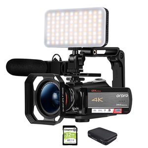 ビデオカメラのカメラのビデオカメラ4K Ordro AC5 倍の光学ズームフィルムドラフルHD Camara de vlog YouTubeのビデオ