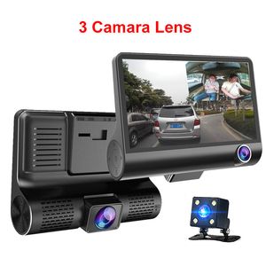objektiv auto. großhandel-Cam New Car DVR Kameras Objektiv Zoll Schlag Kamera Doppelobjektiv mit Rearview Kamera Videogerät Auto Registrator DVRs Dash