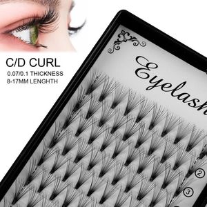 False Eyelashes Box Premade Volume Fans Semi Permanent Individual Natural Long Faux Mink Hair Lash Extension Eye Makeup Tools