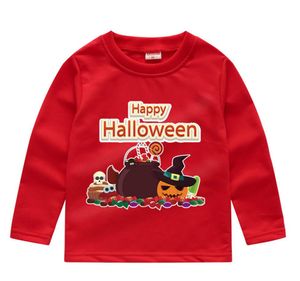 Halloween Japanse stijl kleding baby jongens en meisjes lange mouwen trui kinderen casual kleine badstof t shirt schattige print top
