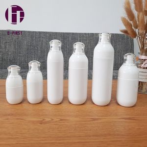 mini-kunststoff-spray-flaschen großhandel-30ml ml ml Weiß Leere Sprühflaschen Kunststoff Mini Nachfüllbarer Behälter leerer kosmetischer Container PETG Alkoholflasche