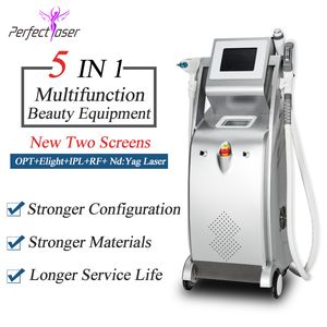 IPL Laserowe usuwanie włosów Elught Opt Shr Profesjonalna maszyna do tatuażu ND YAG RF Face Lift CE FDA zatwierdzony