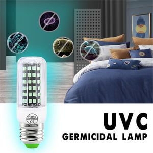 LED UVC CORL LAMP UV LAMP W LED UVC Bollen Graan Lichten E27 E14 V Draagbaar voor Huis Slaapkamer Badkamer Dag Ship