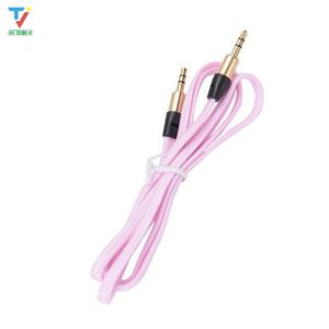 Wholesale mp3 adapter for car stereo for sale - Group buy 1M mm Male M M Flat Fabric Stereo Audio AUX Auxiliary Car Aduio Cable Cord For PC MP3 Adapter MP3