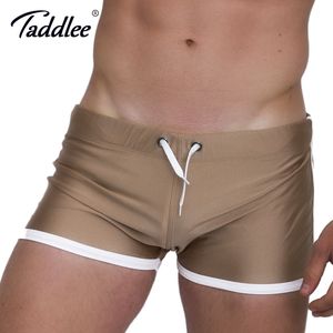 Męskie szorty Taddlee Marka Kieszenie Niski Wzrost Krótki Spodnie Lato Mężczyźni Casual Bokserki Pnie Dna Gay ActiveWear