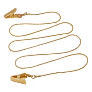 brillenketten mit clips großhandel-Brillenketten Gold und Silberkettenclip Schlangengläser Lanyard Maske