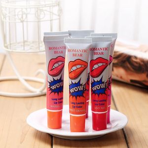 Lip Gloss Romantic Bear Stain Waterproof Long Lasting Matte Liquid Lipstick Lips Color Peel Off Mask Tint