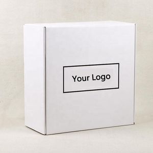 Gift Wrap Custom E Commerce Packaging Box Corrugated White Mailer Box Gold Ink On The Inside Lid