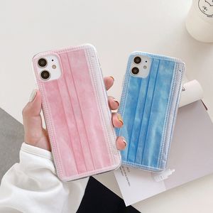 Wholesale mobile phone couples for sale - Group buy Couple models Creative mask phone case for iphone11 pro max plus X XR XS Max SE Soft TPU mobile phone shell Cover