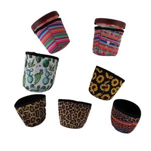 Ice Cream Holder Case Tools Neoprene Ice Cream Cover Leopard Print Sunflower Can Cooler Covers Cactus Lolly Bags