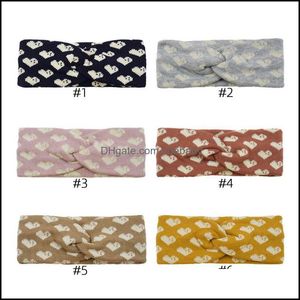 Wholesale knit ribbon for sale - Group buy Hair Accessories Baby Kids Maternity Girls Headbands Ribbons For Childrens Love With Knitted Sports Hoops B9721 Drop Delivery Mw5Vz