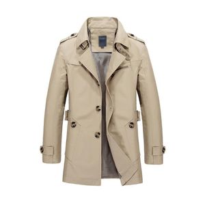 костюм жилет пальто оптовых-Мужские куртки Trench куртка мужчины мода дизайн Весов Homme формальный весенний зимний костюм пальто сплошной хлопок хаки м XL ветровка