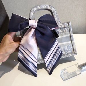 Luxury Designer Design Woman s Cravat Fashion letter copy Handbag Scarves Neckties Hair bundles silk material Wraps