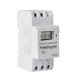 Timers Sinotimer Tm H A Electronic Weekly Days Programmable Digital Time Switch Relay Timer Control Ac A Din Rail Mount1