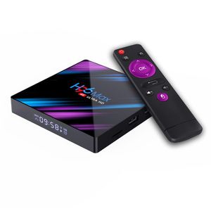 H96 Max RK3318 Android 10.0 Smart TV Box 2G 16G Quad Core 4K HD 2.4G / 5G WIFI Google Play US Plug USA Stock en Solde