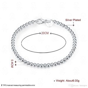 süße perlen für armbänder großhandel-Charm Armband Silber überzogene glatte wilde nette Schmuckkette Charm Perlen Armband