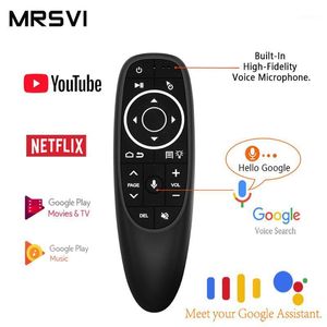 Wholesale android tv box mic resale online - G10S Pro Voice Backlit Smart Remote Control Mic G Wireless Air Mouse Gyro IR Learning for Android tv box HK1 H96 Max X96 mini1