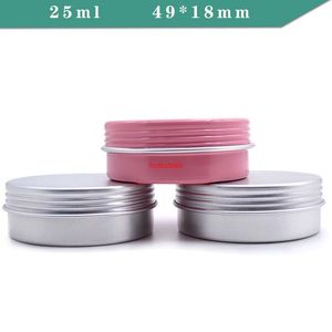 Wholesale tins for candy resale online - 25G Pink Black Aluminum Storage Spices Case Coffee Candy Tea Jars Set Round Metal Lip Balm Tins for Spicespls order