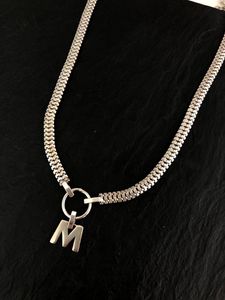 Wholesale silver plated products resale online - Pendant Necklaces GULCE DERELI LETTER SYMBOL CHARM CULT CHAIN NECKLACE INITIAL PRODUCT NECKLACES GIFT BOX GOLD SILVER PLATED