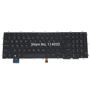 Laptop Replacement Keyboards US Backlit Keyboard For Alienware M17 R1 M15 Black With Light Backlight No Frame DPN PGHR PGHR Original