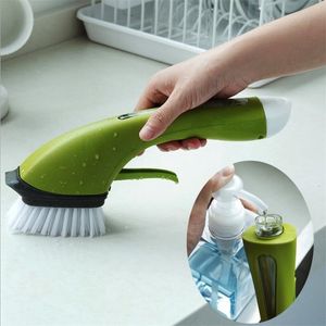Wholesale floor tile scrubber for sale - Group buy 2 in Long Handle Cleaning Brush Soap Dispenser Floor Tile Cleaner Brush Kitchen Sink Scrubber Bathroom Cleaning Accessories
