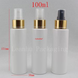 Wholesale astringent water resale online - 100ml White Plastic Makeup Astringent Toner Bottles Empty Cosmetic Containers CC Refillable Water Fine Spray Bottleshigh qualtity