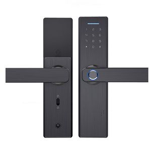 Wifi elektroniczny zamek drzwiowy z aplikacją Tuya zdalnie biometryczny odcisk palca Smart Card Hasło Odblokowanie kluczy