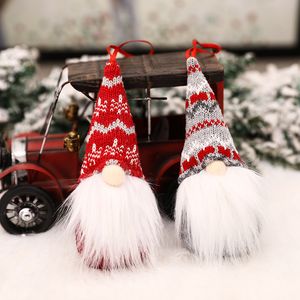 God jul Svenska Santa Gnome Plysch Dock Ornaments Handgjorda Elf Toy Semesterhus Party Decor Dekorationer