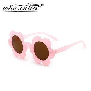 Wholesale toddler frames resale online - Sunglasses WHO CUTIE Kids Flower Girl Round Petal Frame Retro Cute Sun Glasses Children Baby Toddler Shades UV400 S370